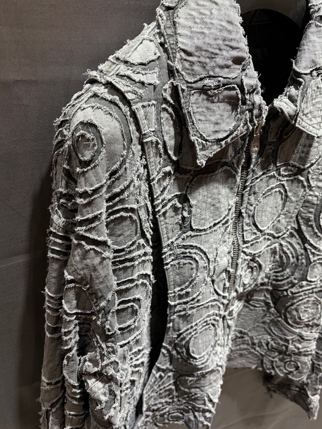 (새상품) 앤더슨벨 번아웃 다이드 집업 자켓 상품이미지6