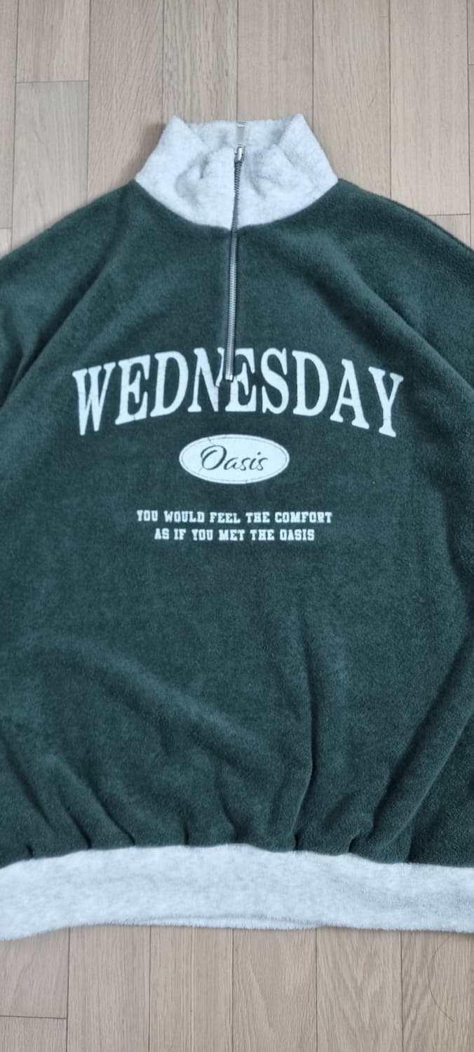 웬즈데이오하시스 테리기모 하프 집업 M _ 공용,남성 상품이미지3