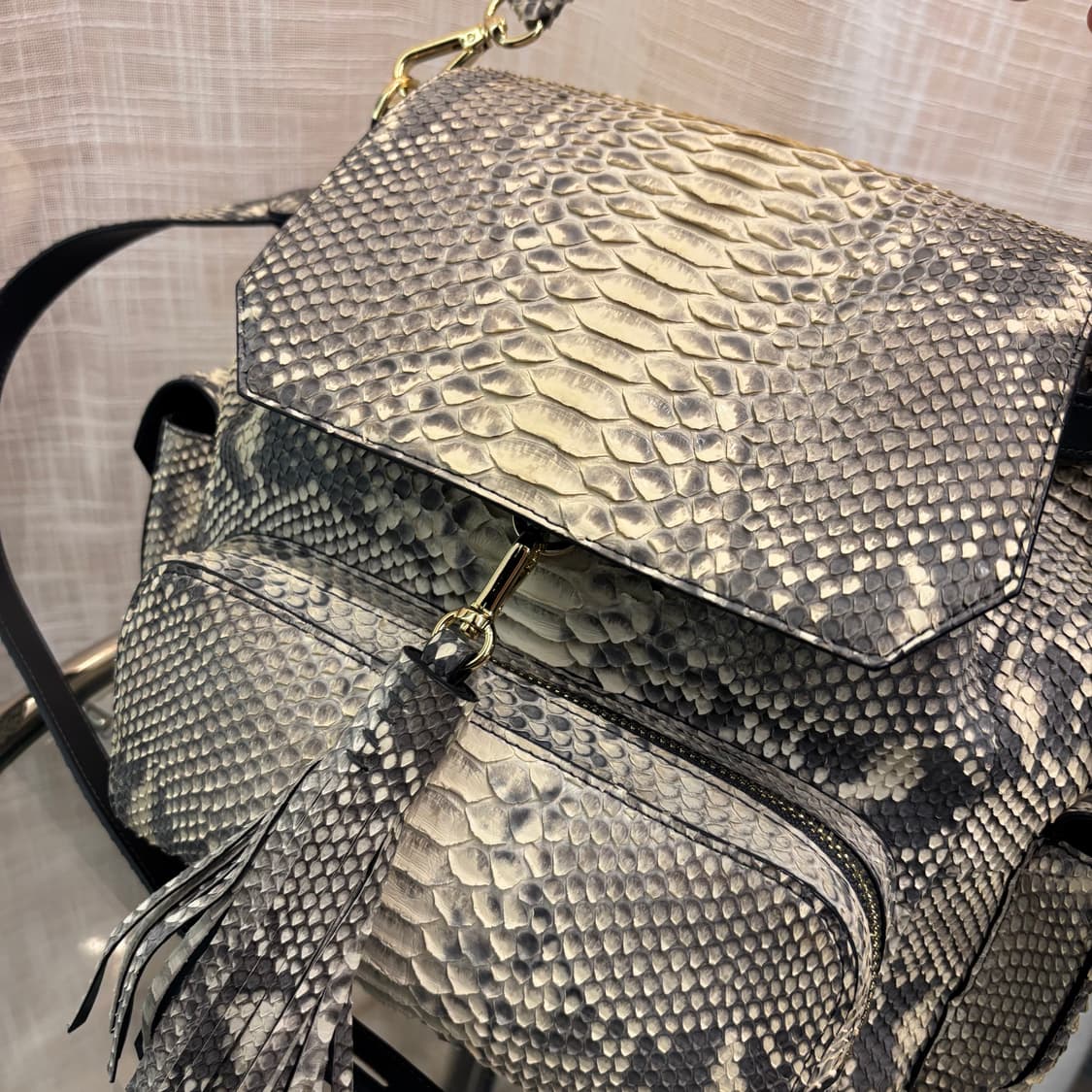 정품 잘모이 천연뱀피 토트 숄더백     상품이미지3