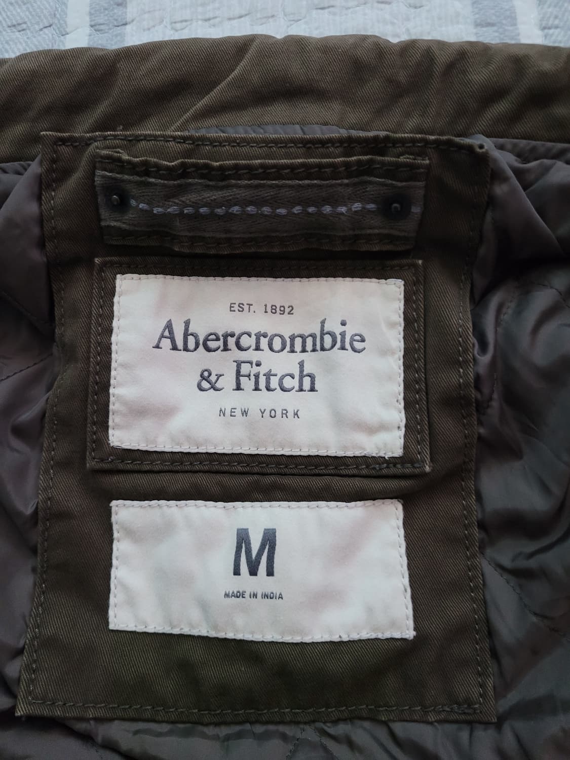 아베크롬비. 밀리터리 간절기 누빔안감 야상자켓. M 100사이즈. 상품이미지7