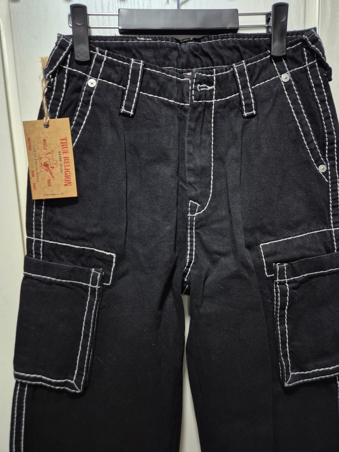 (타임세일)(새상품)트루릴리젼 카고 블랙 데님 상품이미지2