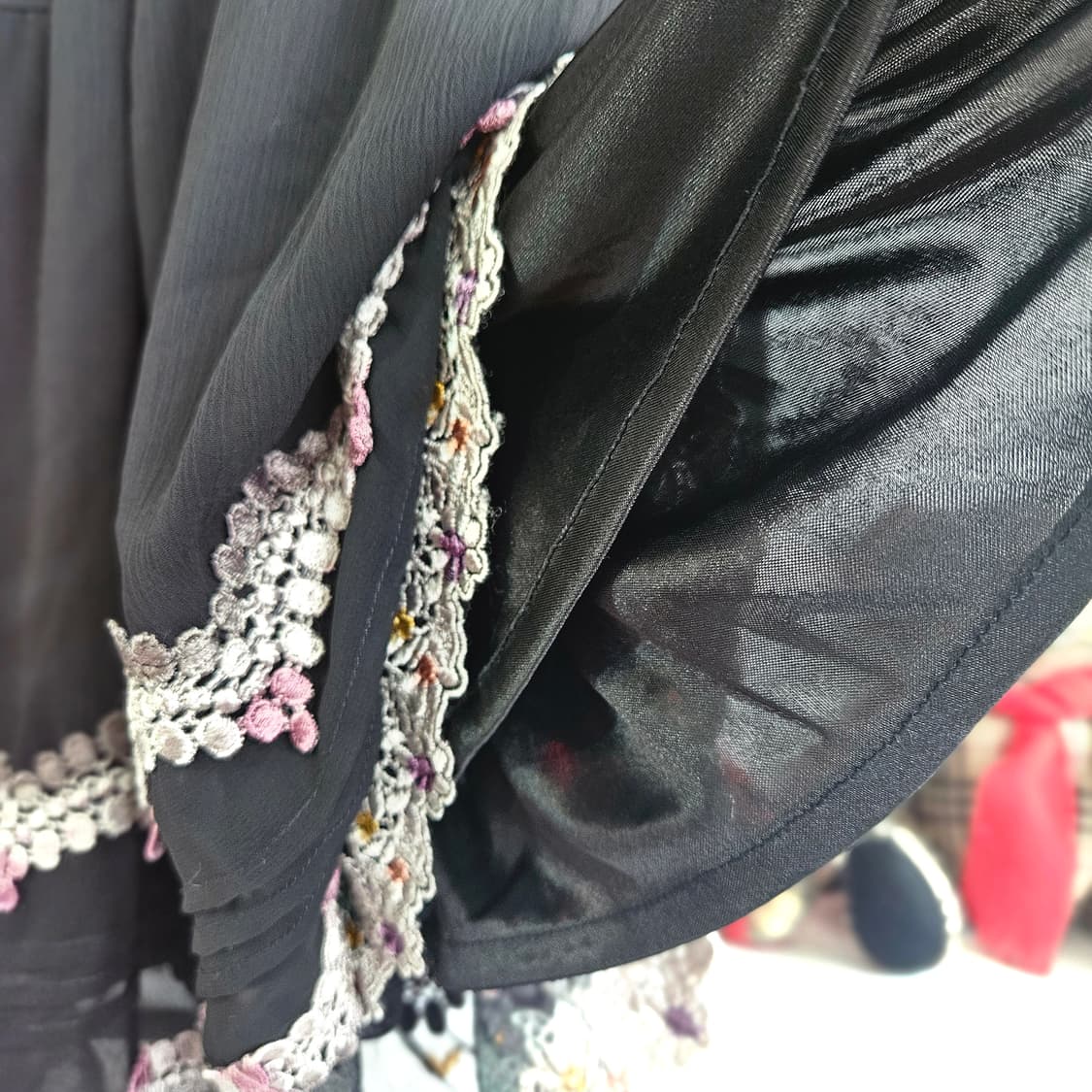 Axes Femme) 레이스 자수 티어드 스커트 상품이미지6