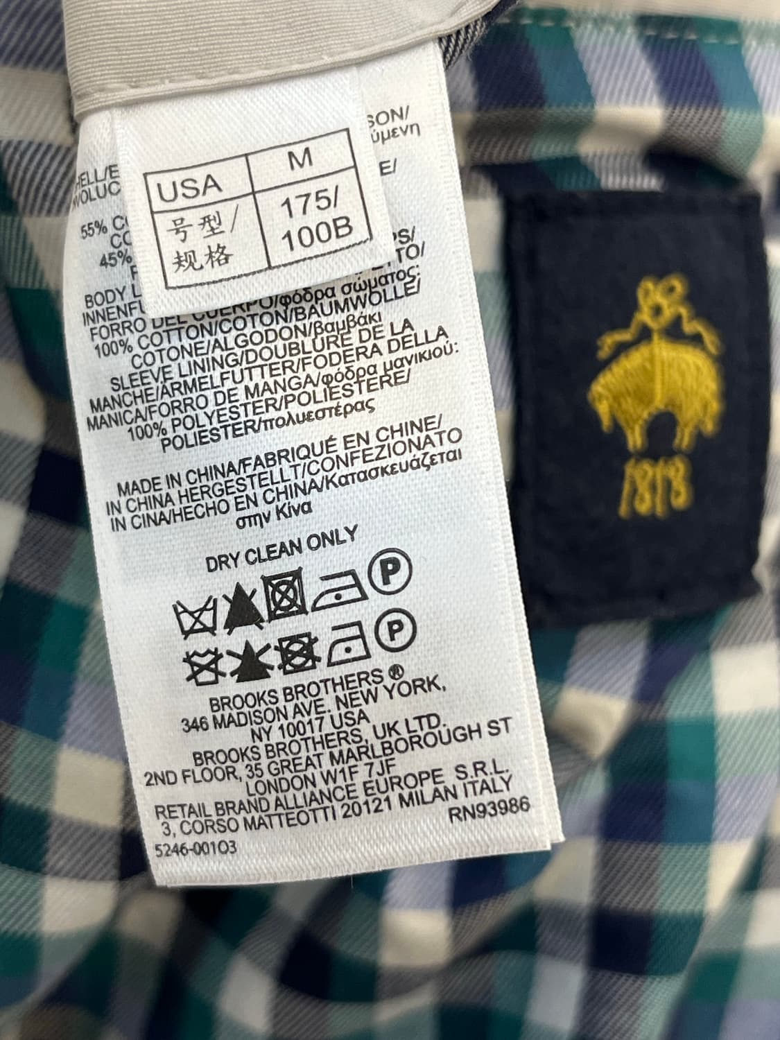 브룩스 브라더스 싱글 코트 상품이미지8