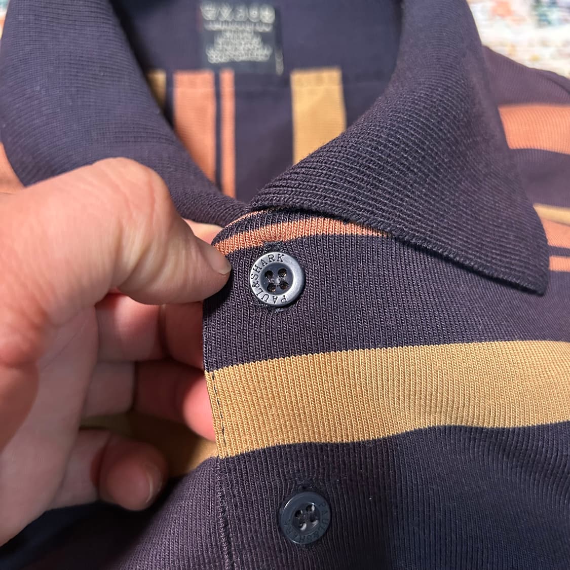 [XL] 폴앤샤크 자수로고 스트라이프 카라티 상품이미지5