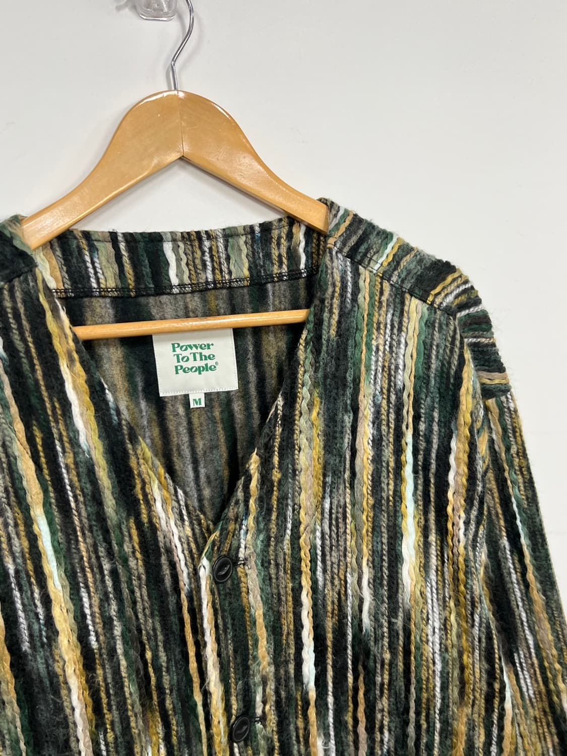 파워투더피플 재팬 빈티지 패턴 케이블 꽈배기 니트 가디건 상품이미지2