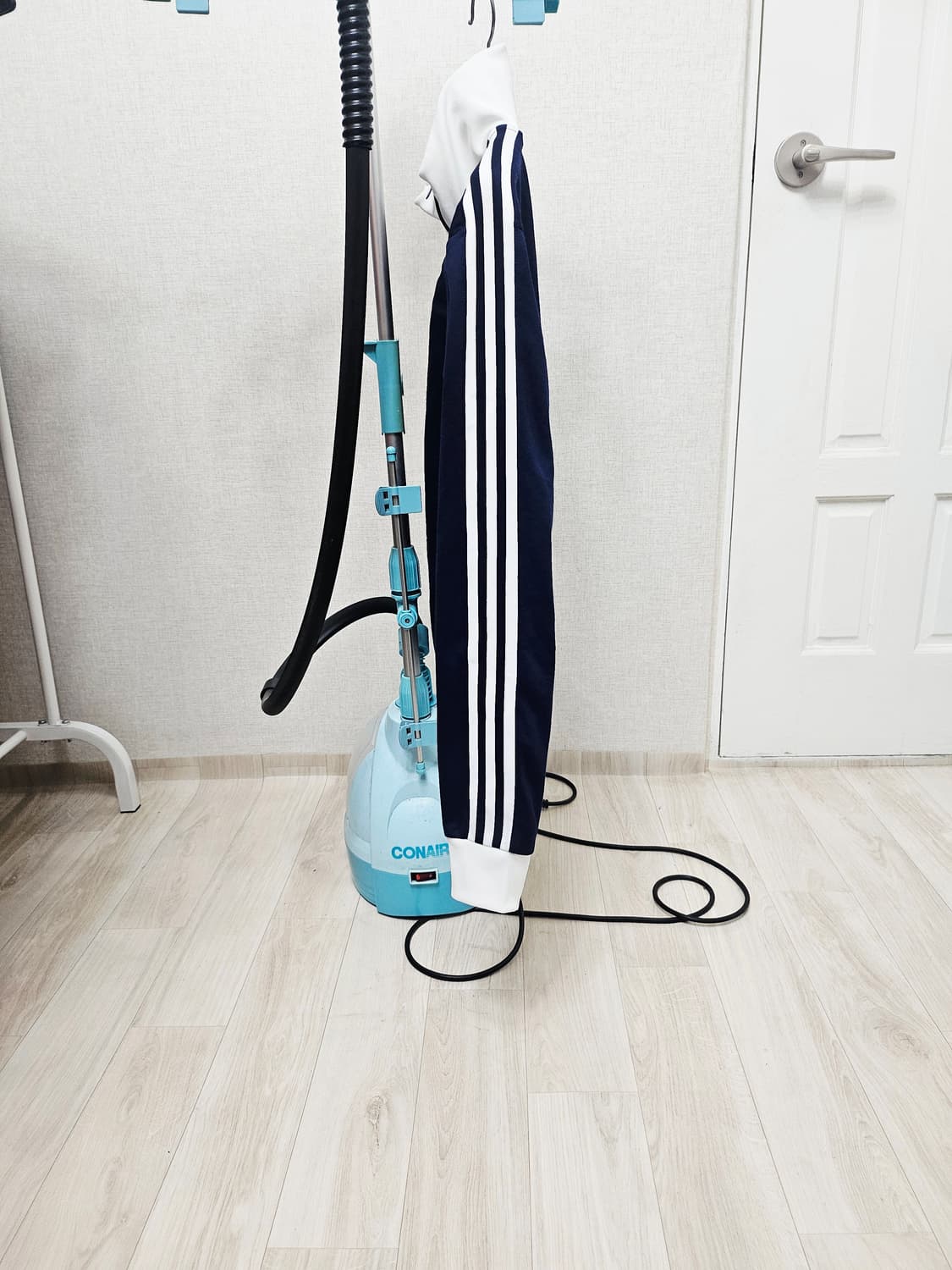 (95~100)M☆초대장급아디다스베켄바우어2중지퍼[화이트네이비]트랙탑져지 상품이미지4