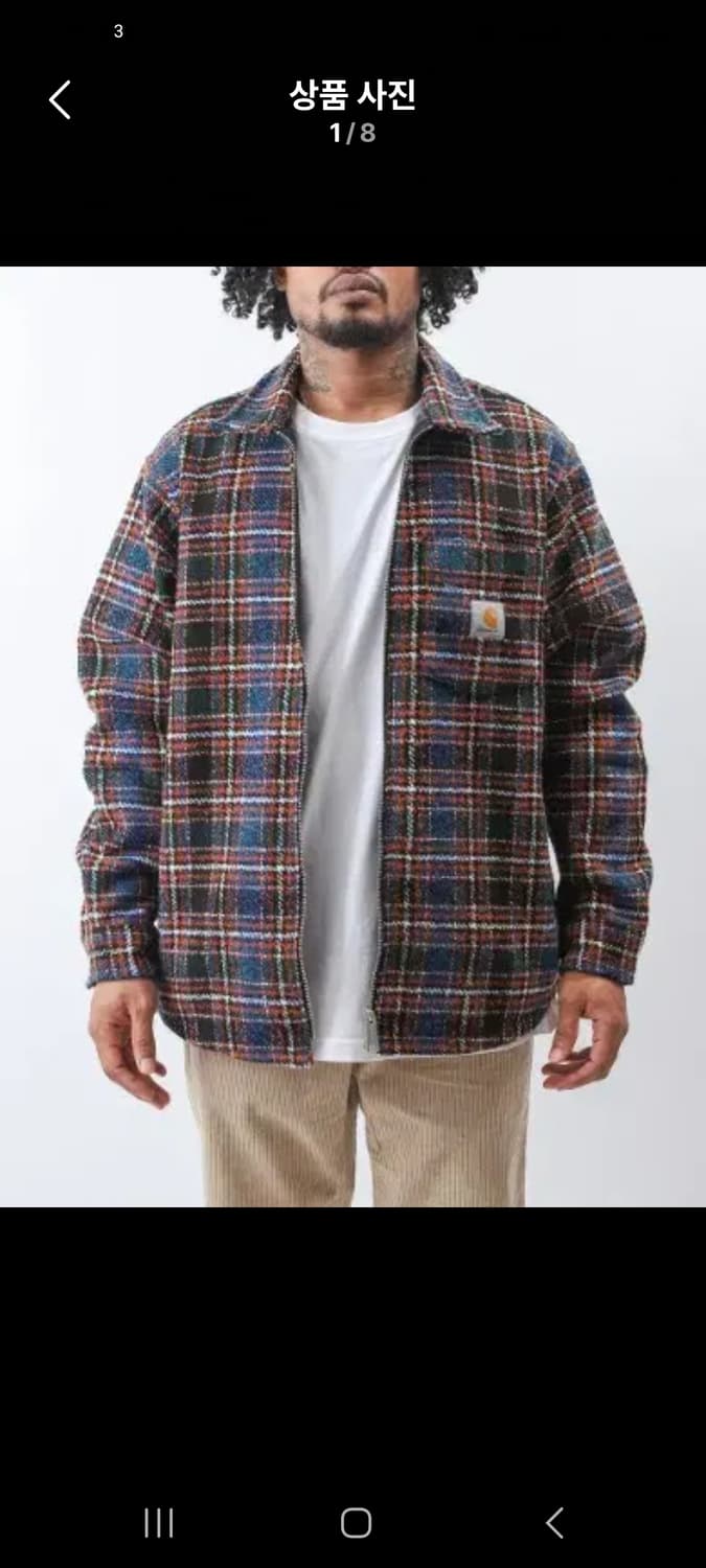 칼하트 스트로이 셔츠 자켓 M 상품이미지1
