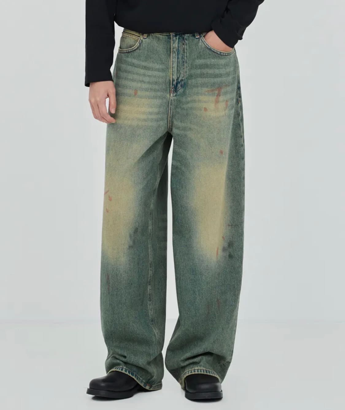 페이탈리즘 UNDER RISE LOOSE FIT 데님  상품이미지1