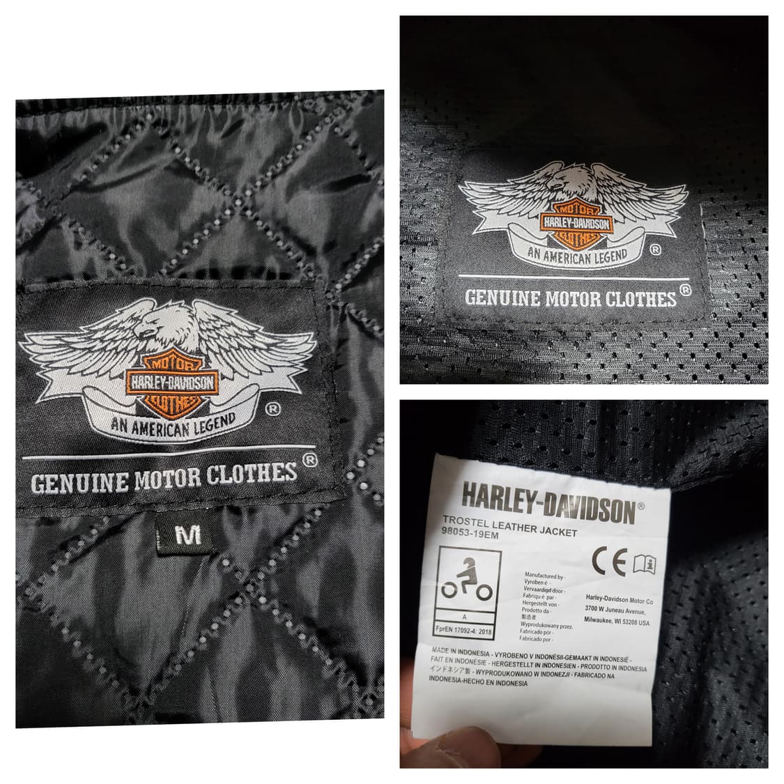 (m) 할리데이비슨 가죽자켓 상품이미지6