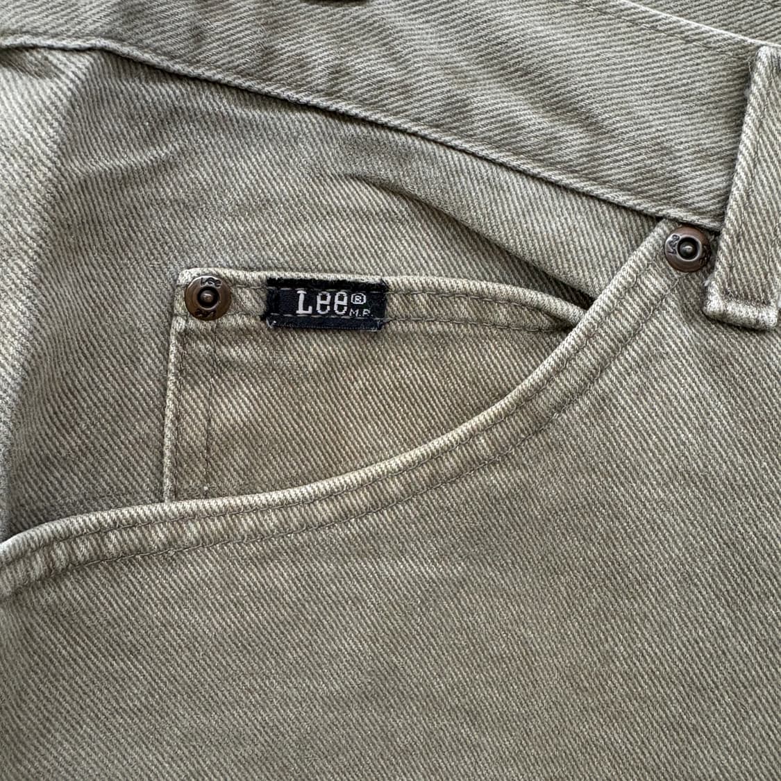 Lee 리 빈티지 카키 데님 청바지 34in 상품이미지3