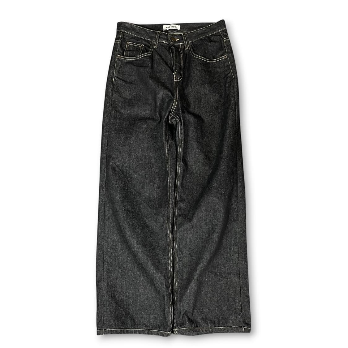 (31) 킹스툴 흑청 스티치 데님 팬츠 S 상품이미지1