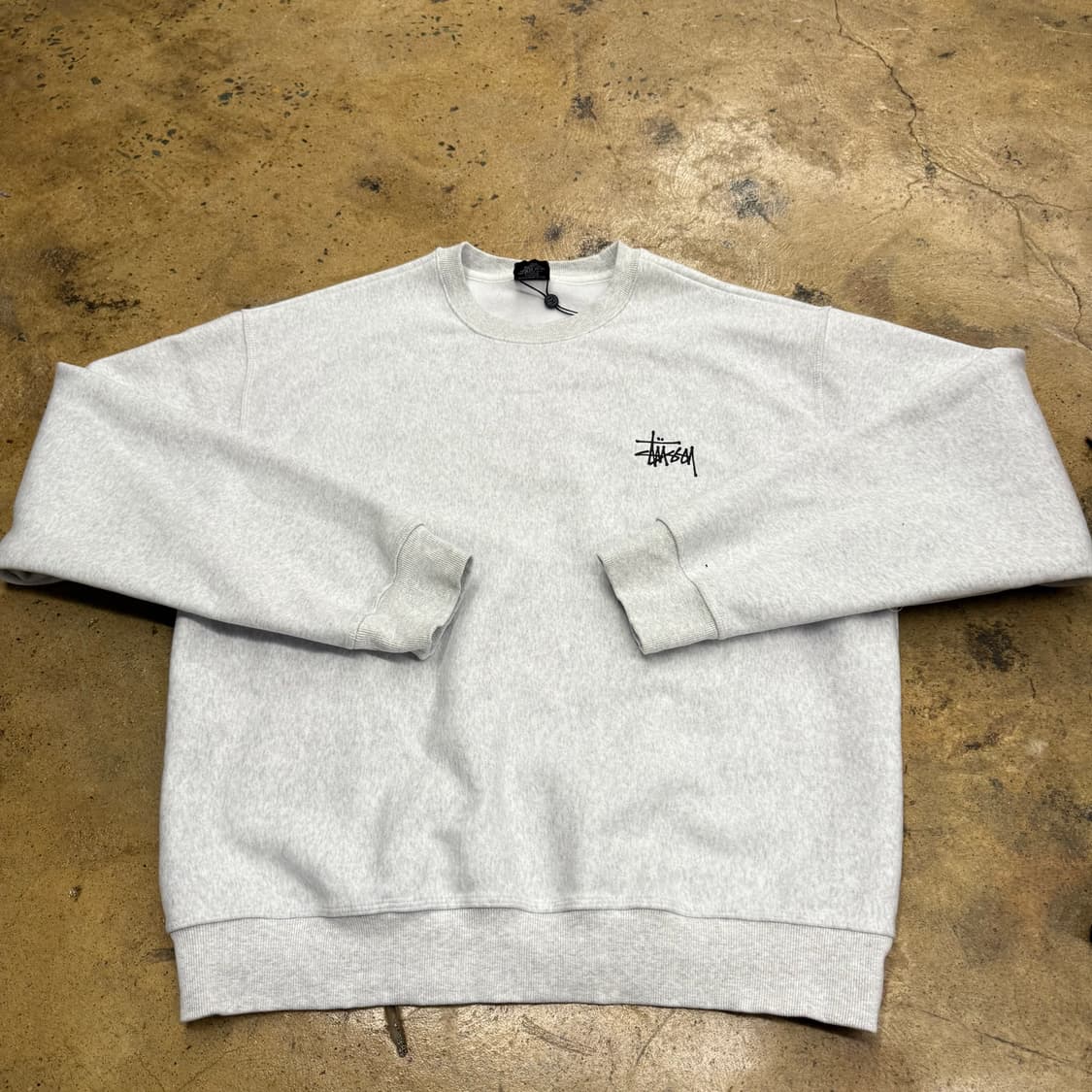 [ 정품/XL ] Stussy 스투시 스탁 헤비코튼 에쉬헤더 맨투맨 상품이미지2