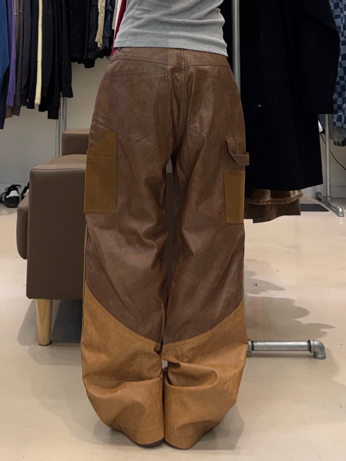 앤더슨벨 레더 패치워크 팬츠 상품이미지6