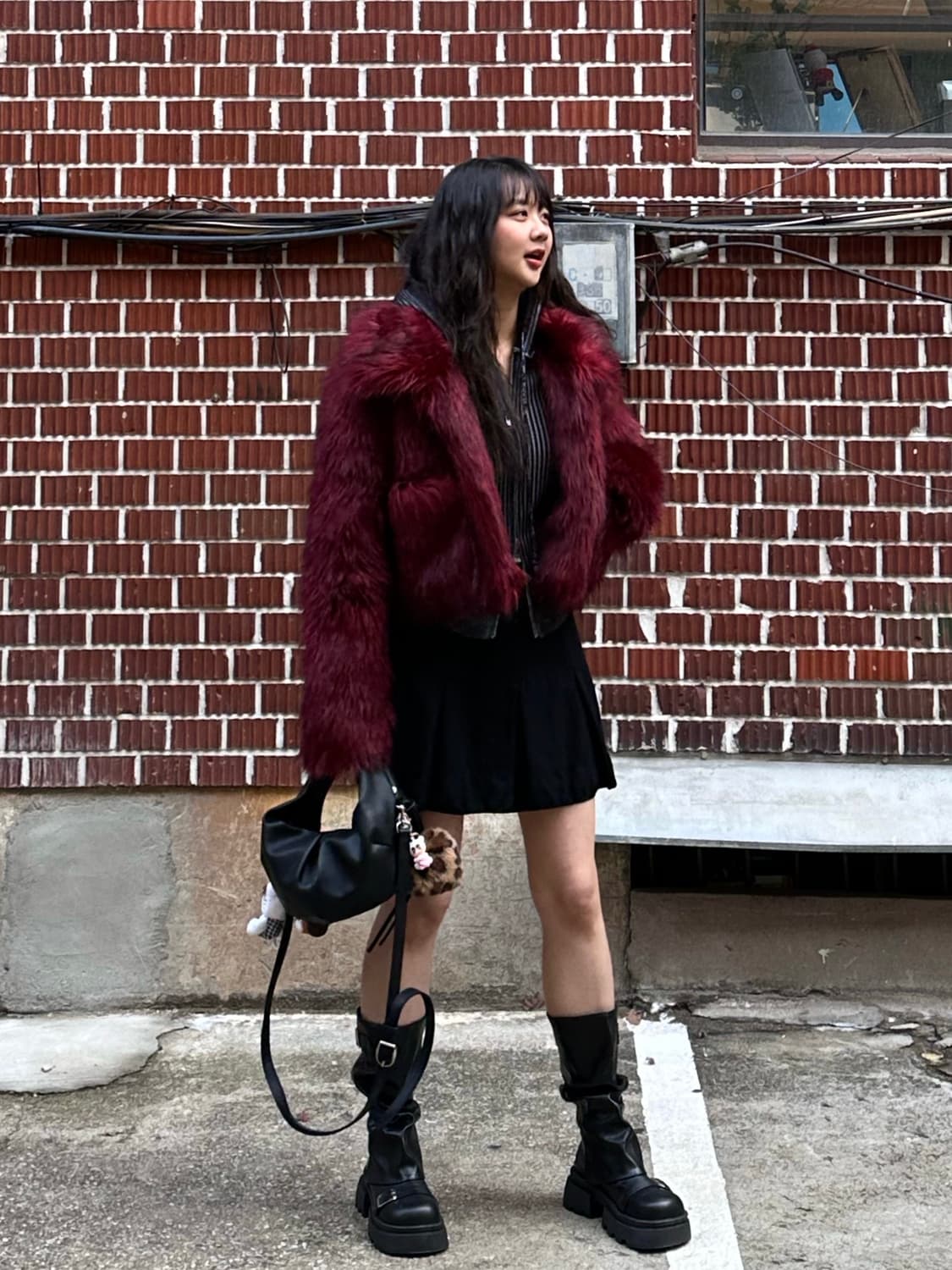 배디 퍼자켓 투웨이 후드집업 코치 스커트 코디세트 상품이미지1