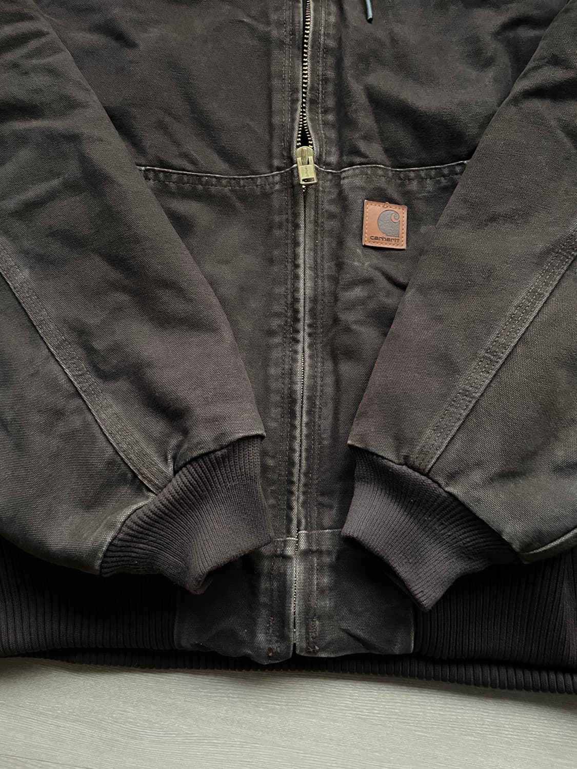 칼하트 j130 DKB 다크 브라운 액티브 자켓 샌드스톤 상품이미지4