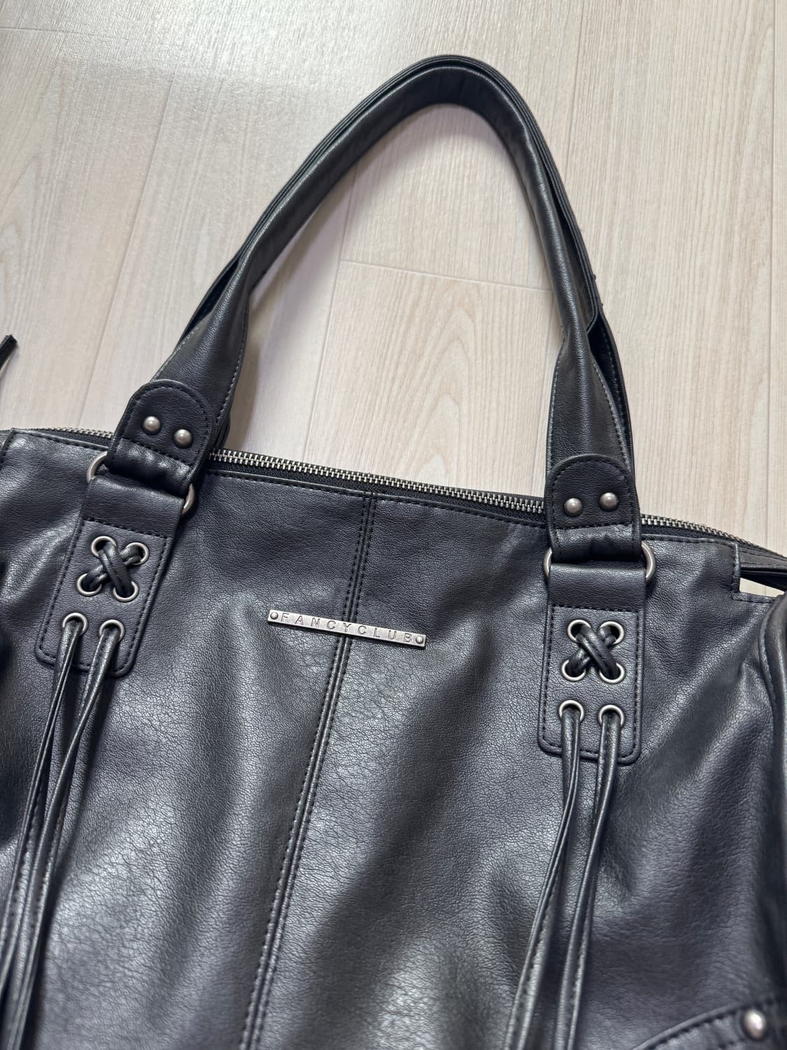 벨티드 워싱 레더백 (BLACK) F25QE990 상품이미지3