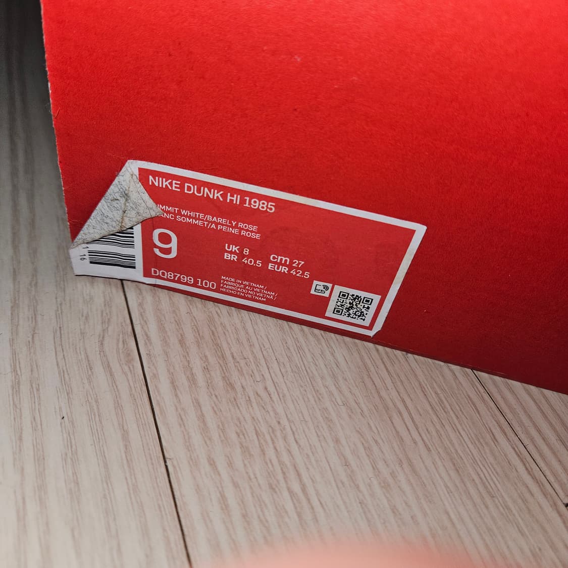[270] 나이키 덩크 하이 1985 베얼리 로즈 상품이미지2