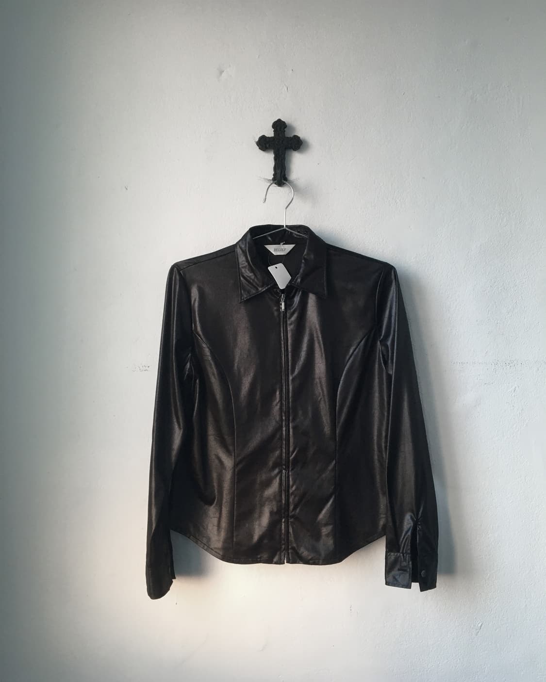 Glossy shirt zip up 상품이미지2