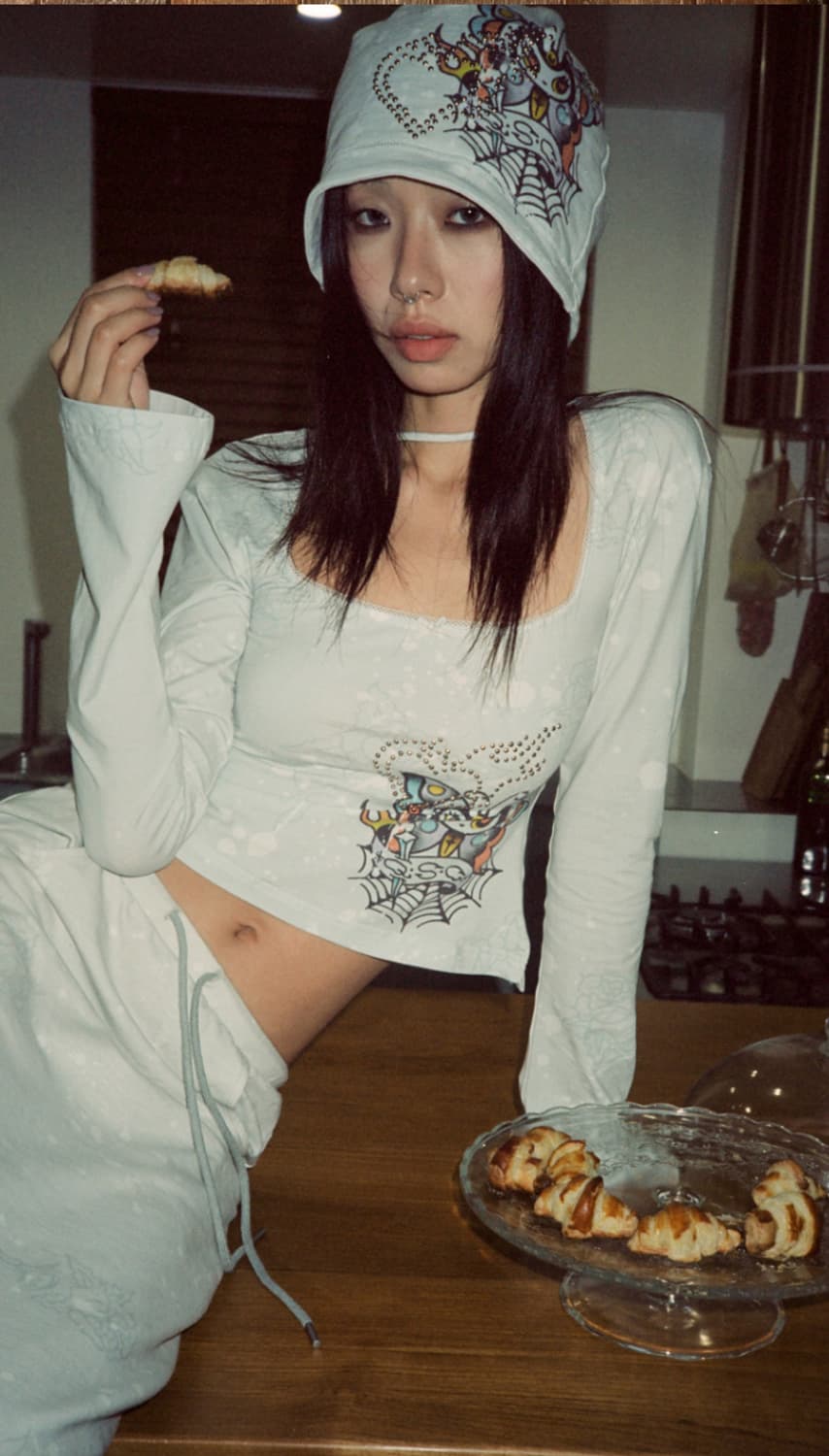 QSC Rose Painting Cotton Hat 상품이미지7