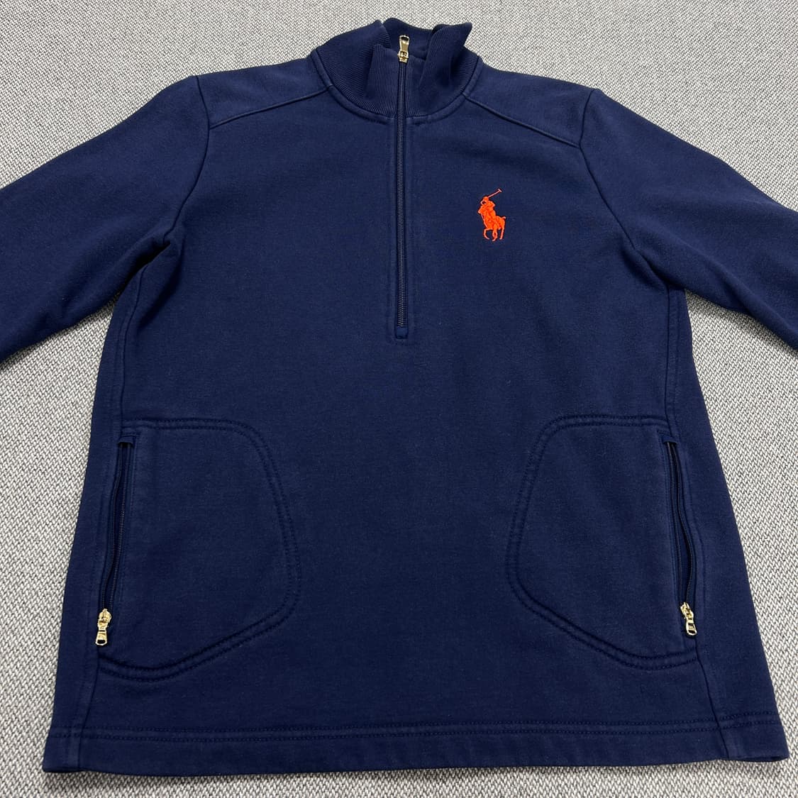 폴로 우먼스 하프집업 빅포니 맨투맨(S) 상품이미지4