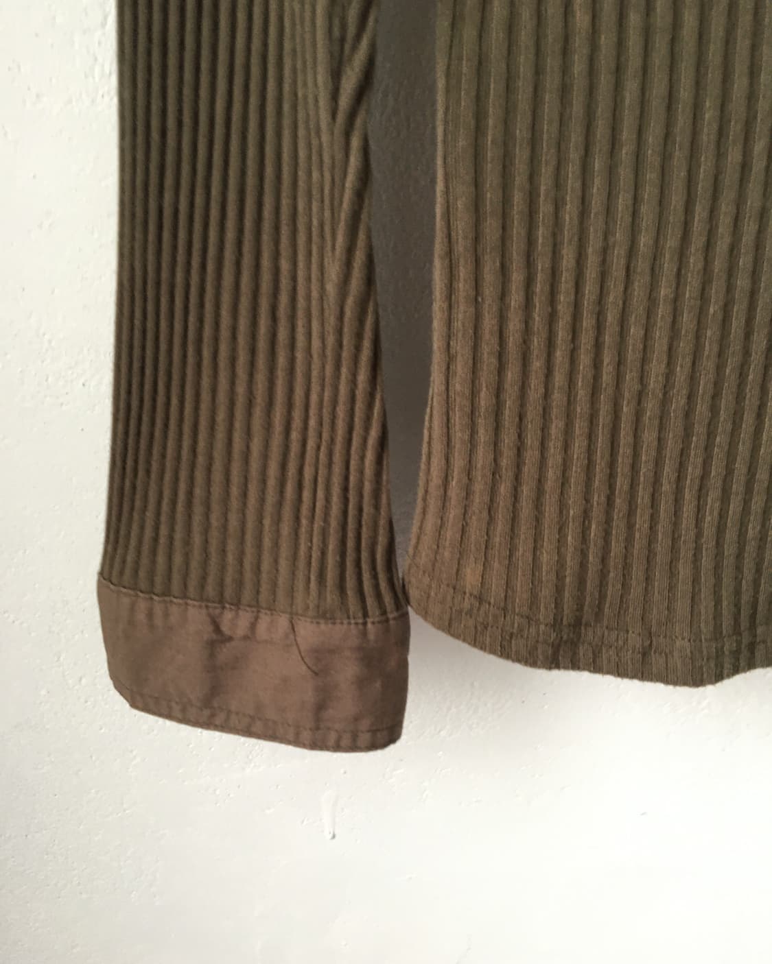High neck shirt ribbed sleeve 상품이미지4