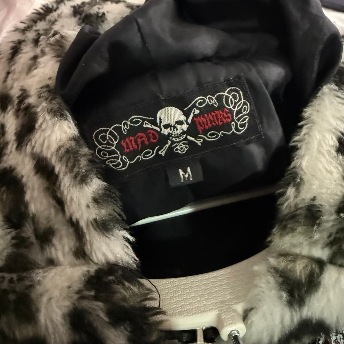 매드펑크 네코 레오파드 후드 베스트 상품이미지4