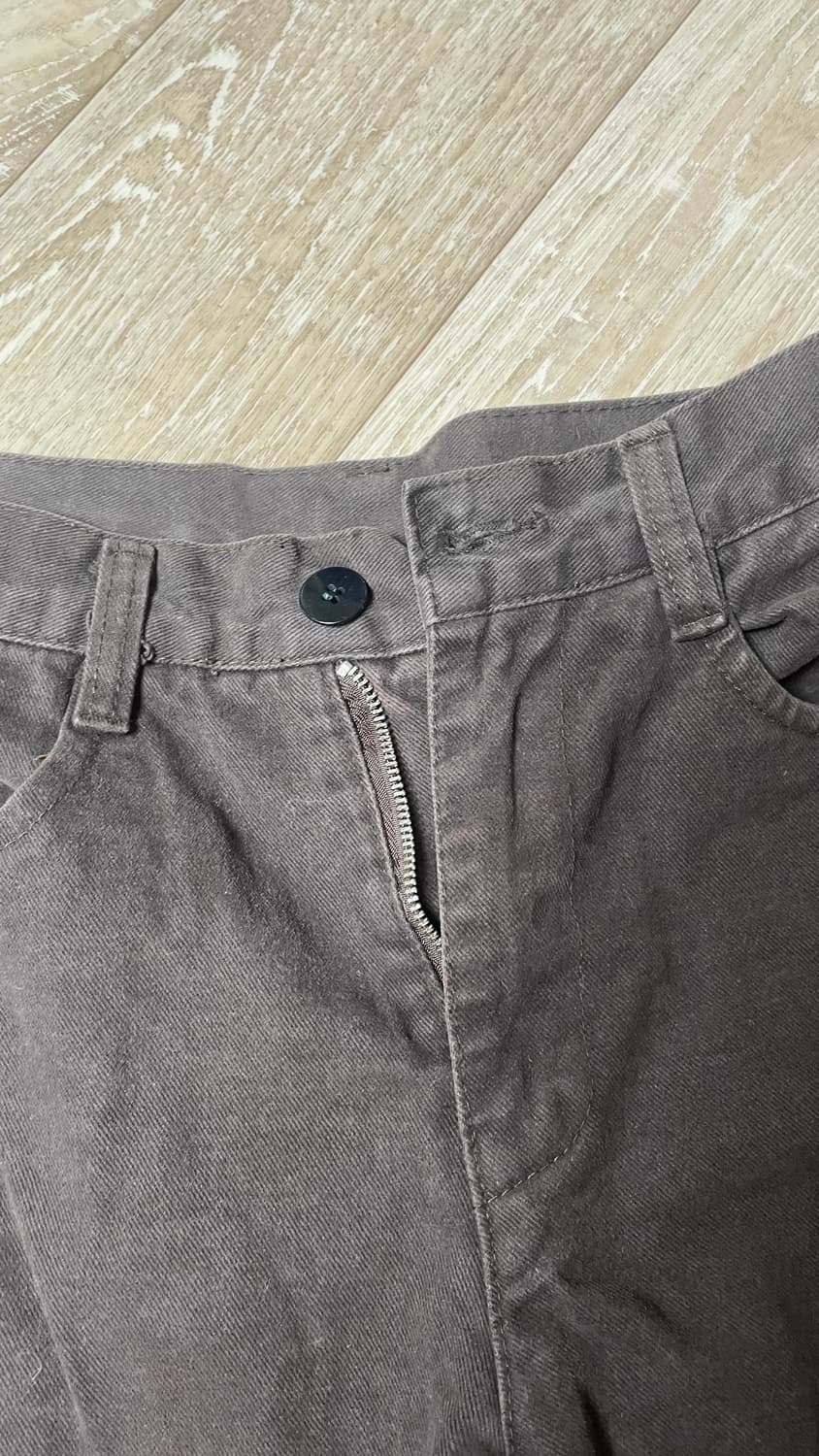 [바온] 갈색 레귤러 스트레이트핏 바지 상품이미지3