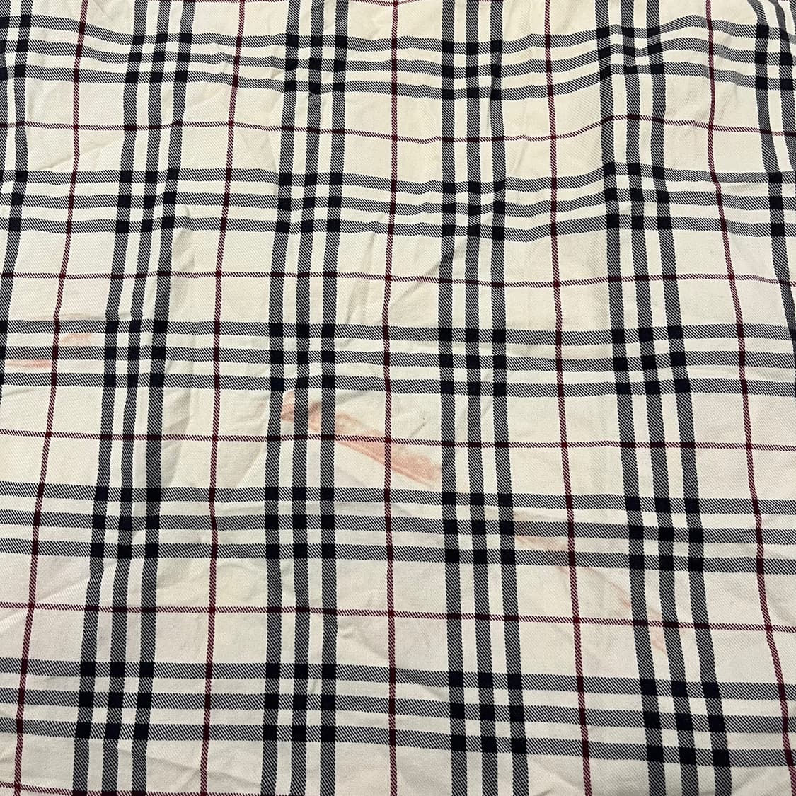 [정품/L] 버버리 체크 카라 셔츠 긴팔티 b10 상품이미지8