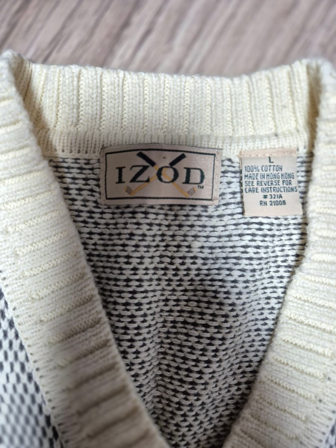 90s izod 크리켓 베스트 니트 상품이미지2