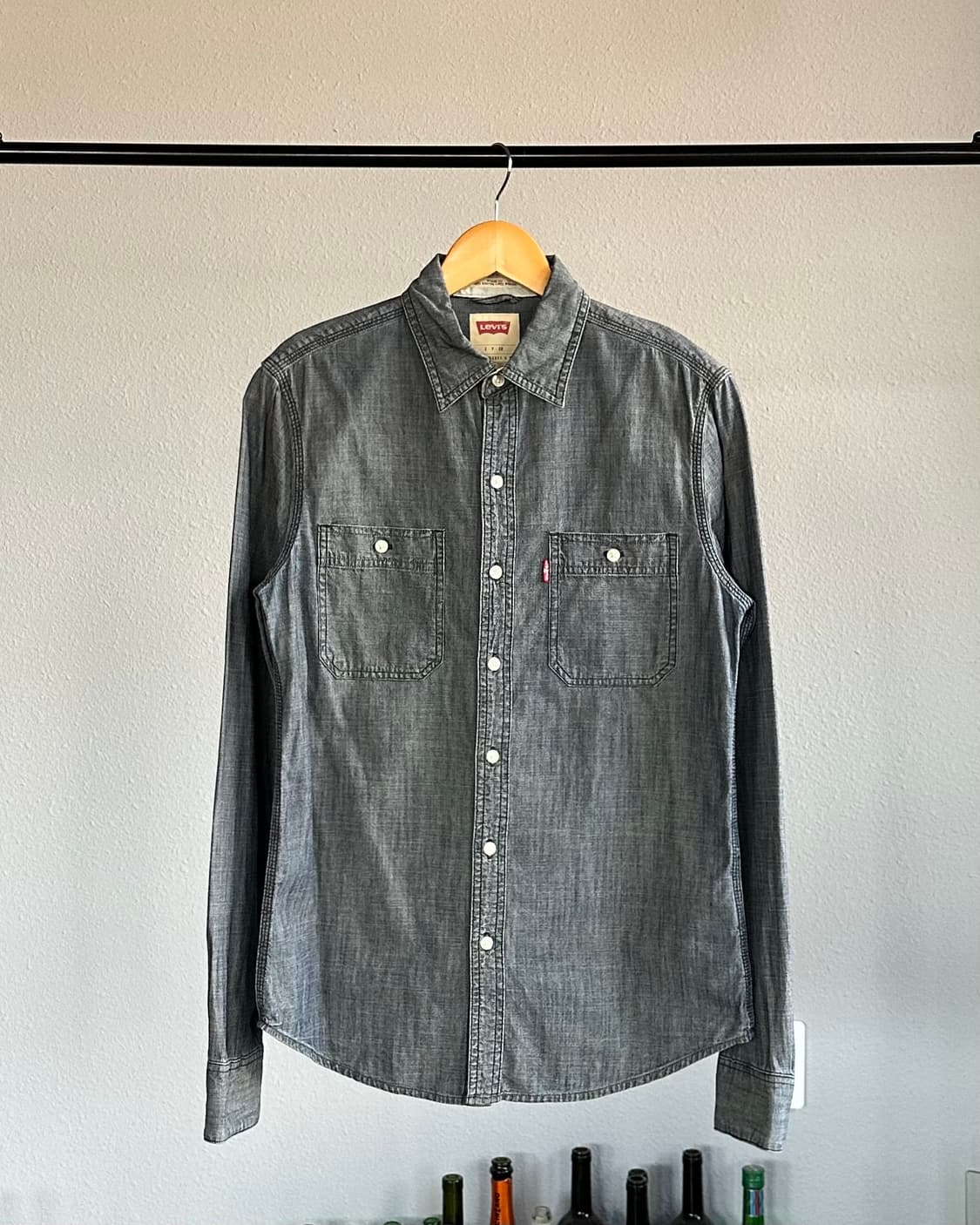 [S]리바이스 Levi's 샴브레이 포켓 워크 셔츠 상품이미지1