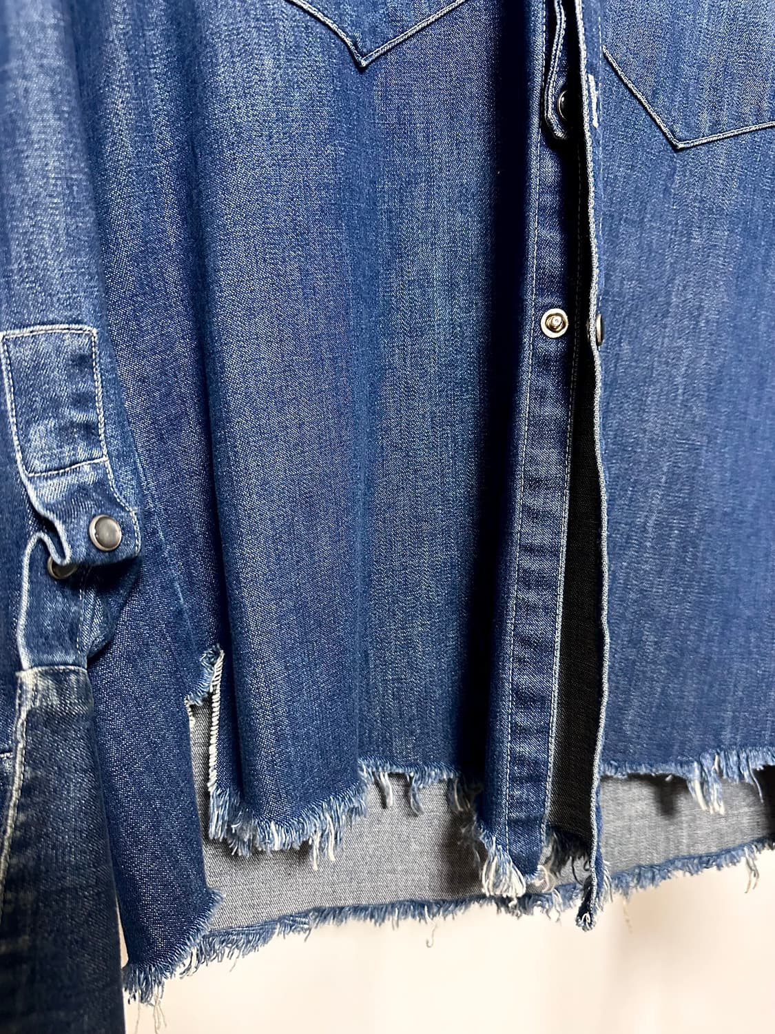 Greg Lauren “Spliced Denim 워시드컷팅 셔츠 상품이미지5
