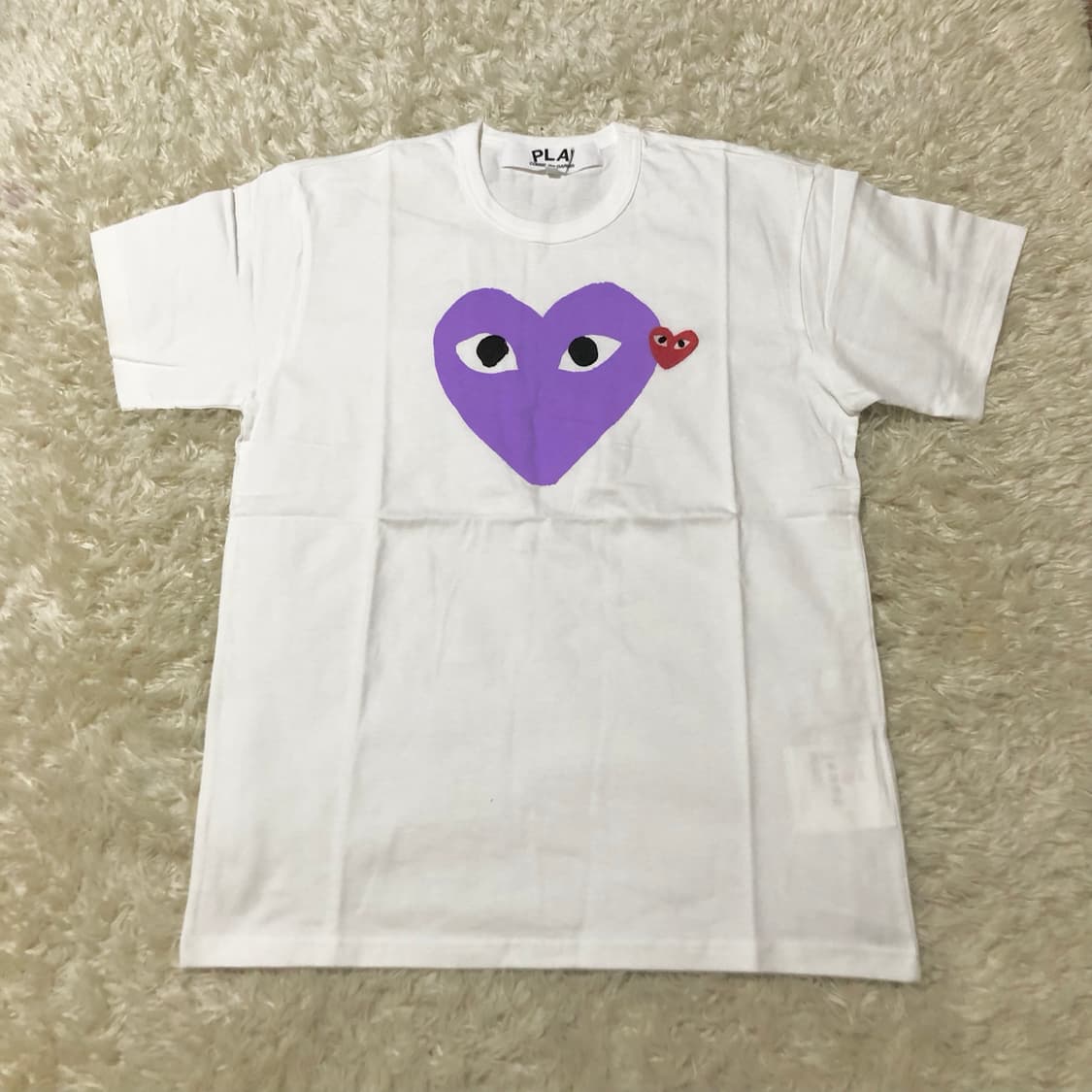 꼼데가르송 반팔 티셔츠 퍼플하트  상품이미지1