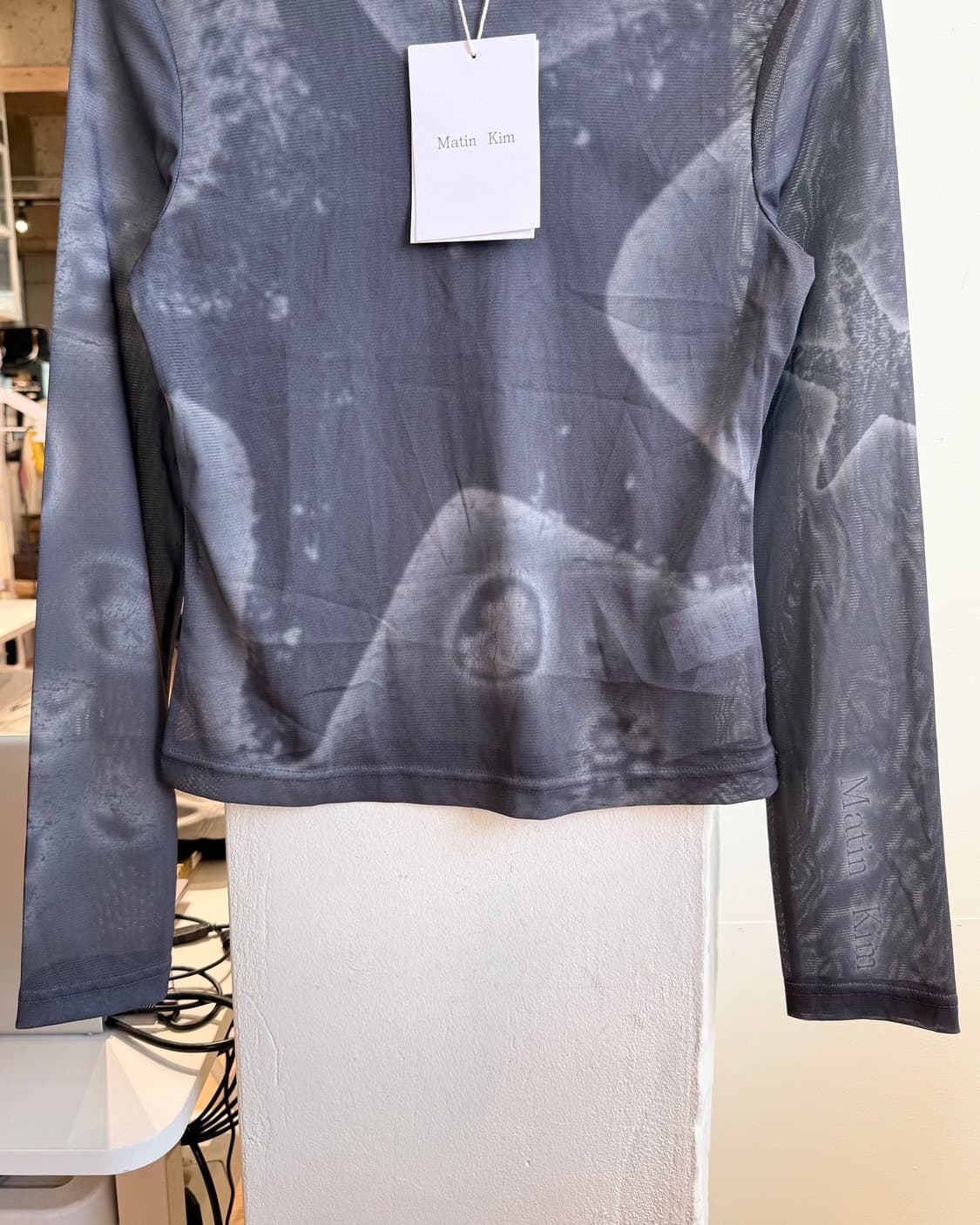 마땡킴 차콜 스타피쉬 메쉬 롱슬리브 상품이미지4