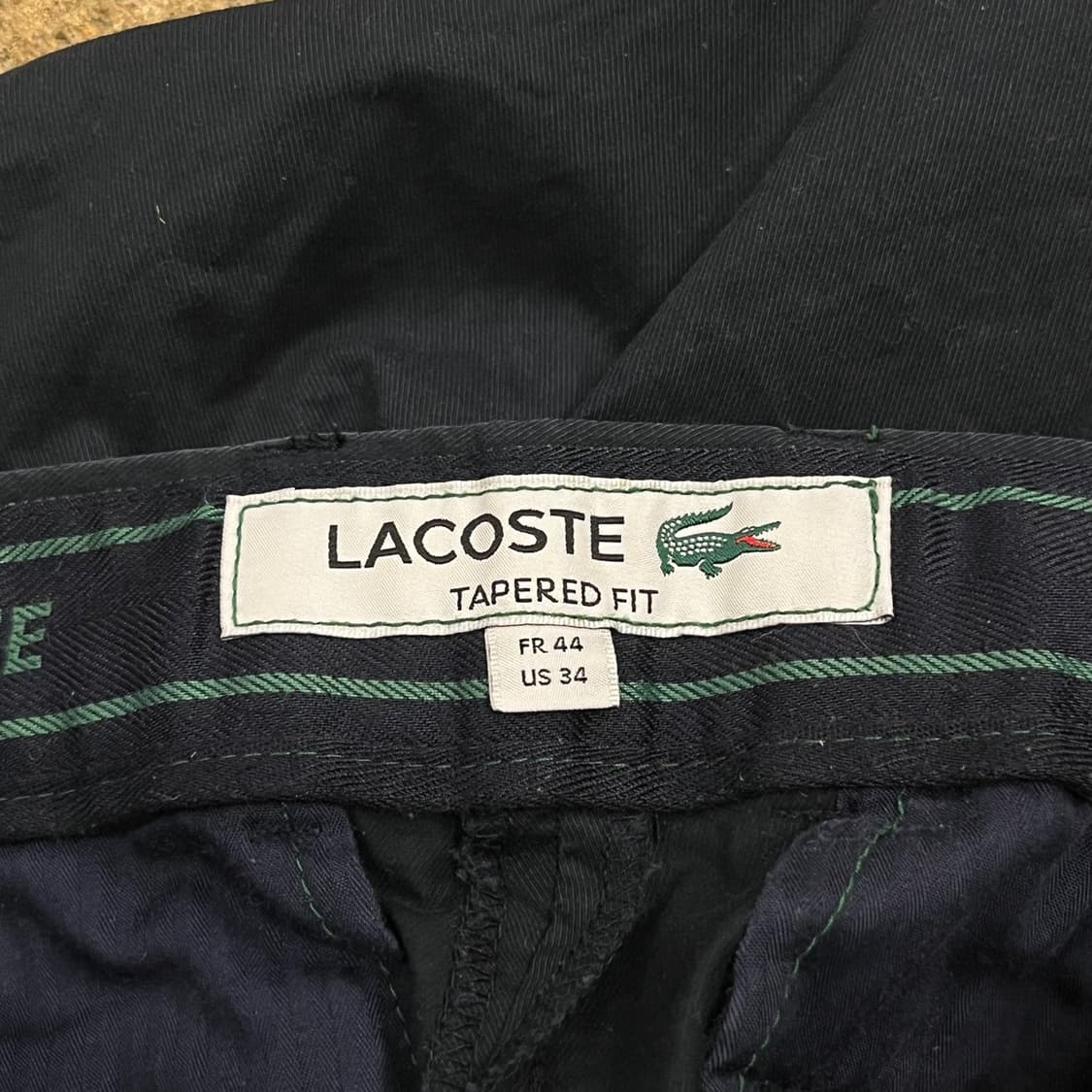 [정품/44] 라코스테 블랙 색상 치노 팬츠 b17 상품이미지4