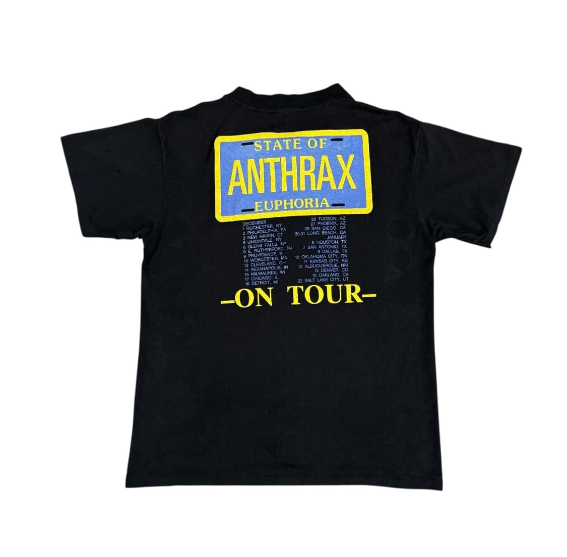 빈티지 80s Anthrax 앤스랙스 밴드 티셔츠 상품이미지2