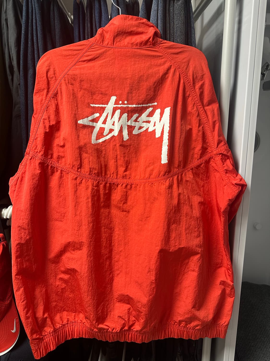 나이키 x 스투시 윈드러너 자켓 하바네로 레드 상품이미지2