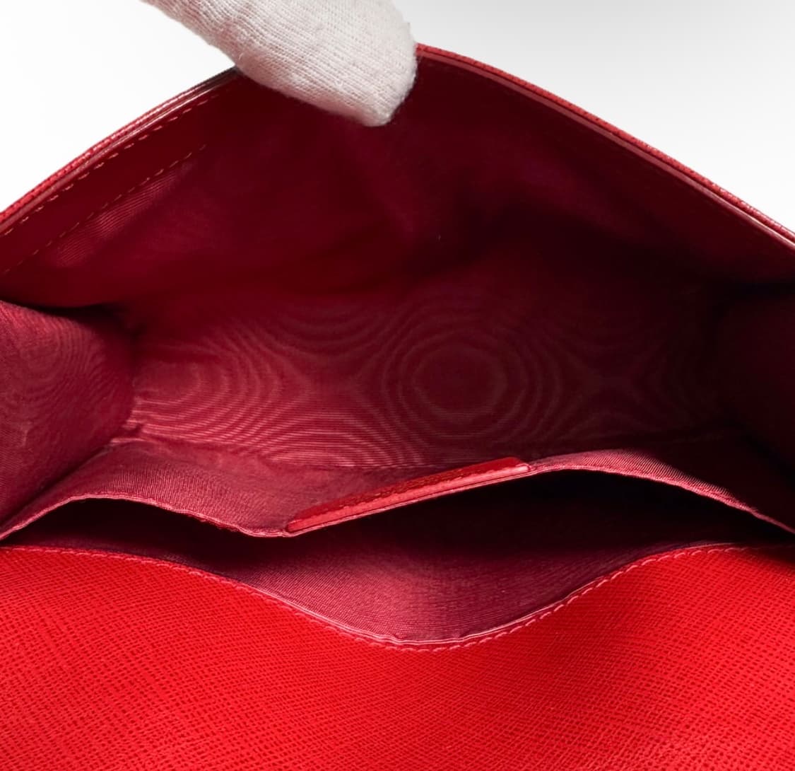 페레가모 여성 지니 바라 보우 체인 숄더 크로스백 레드 22 B558 상품이미지7