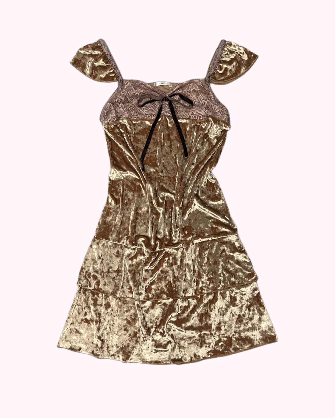 velvet lace ribbon dress 상품이미지1