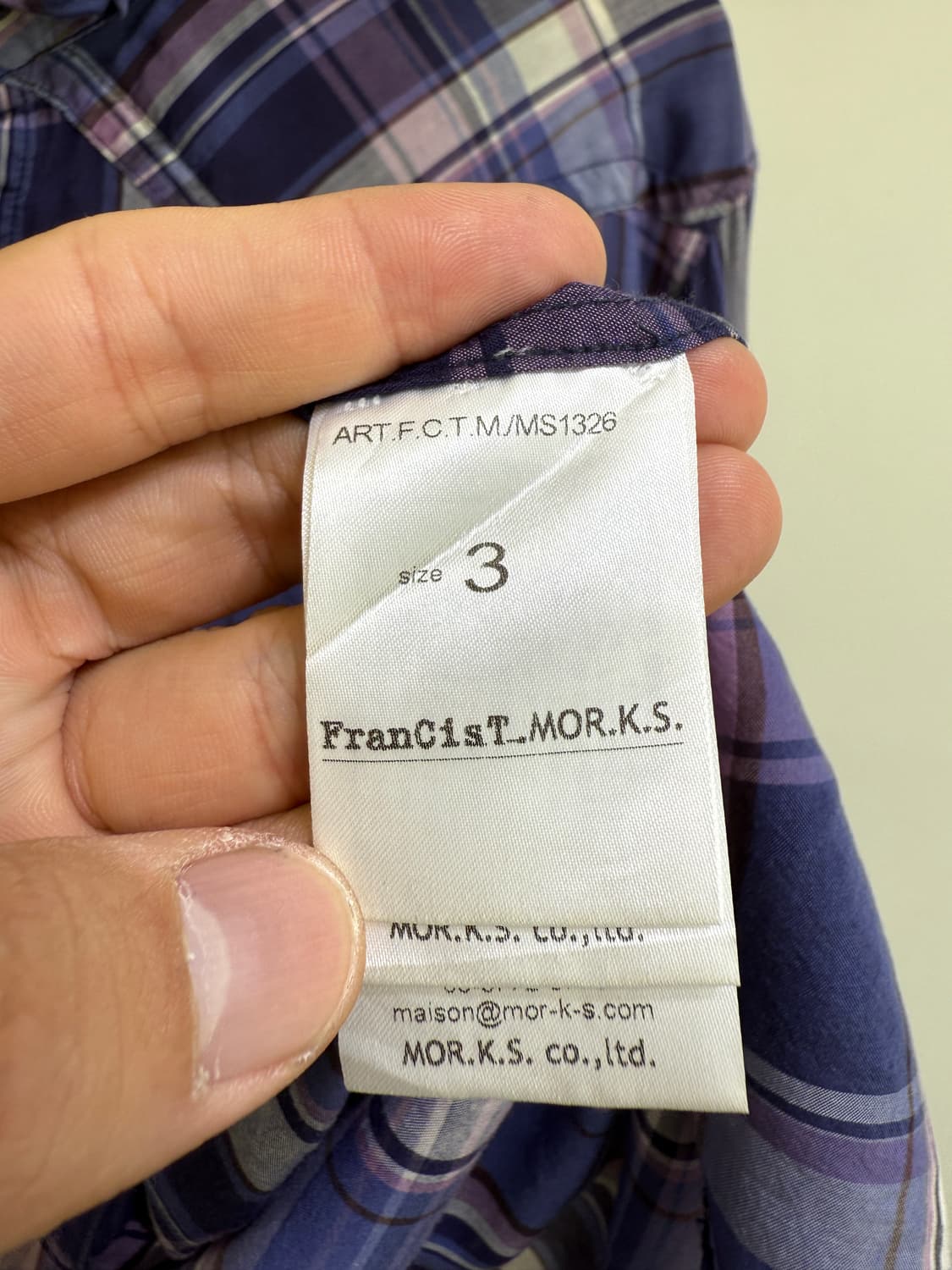 FRANCIST_MOR.K.S (Made in Japan) 셔츠 상품이미지9