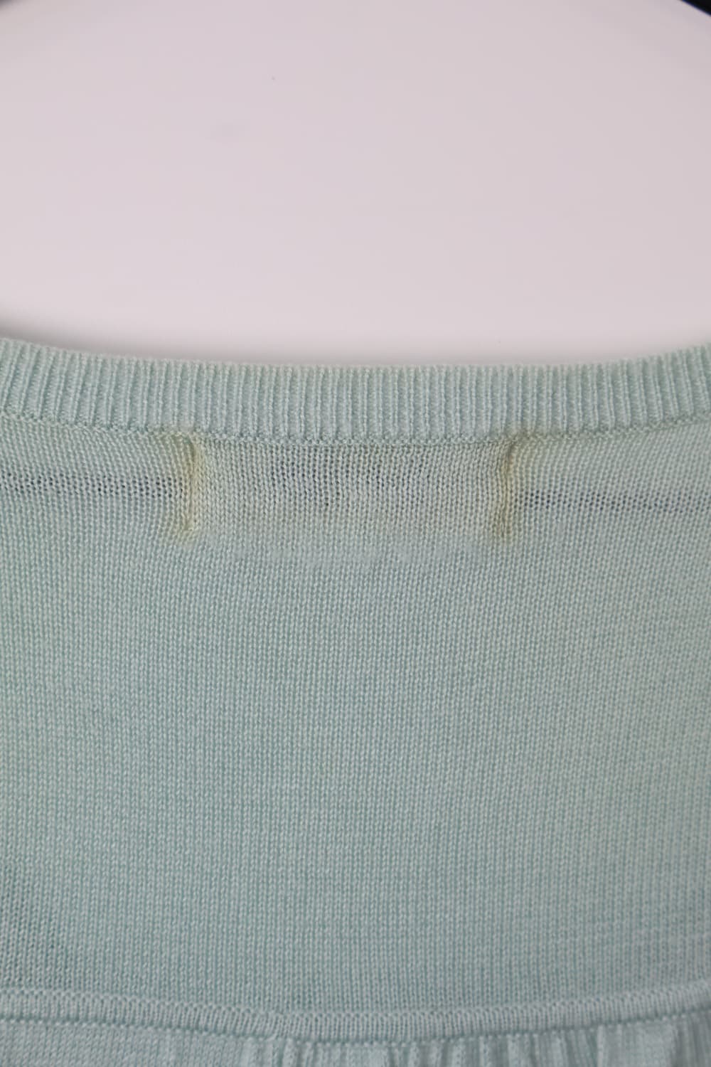 Jpn Mint Green VNeck Balloon Sleeve Knit 상품이미지6