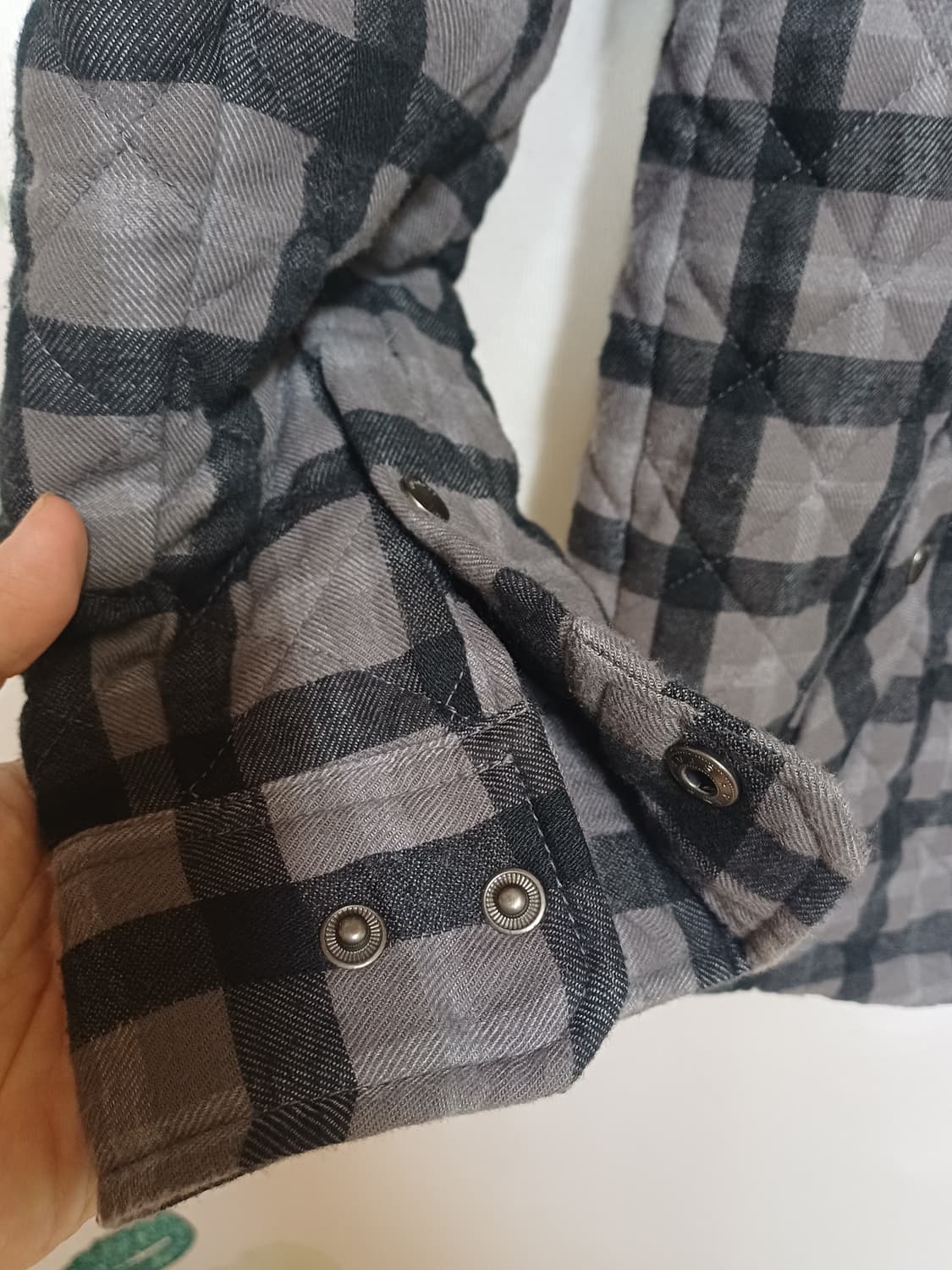 L) 버커루 퀄팅 누빔 자켓 100~105 상품이미지3