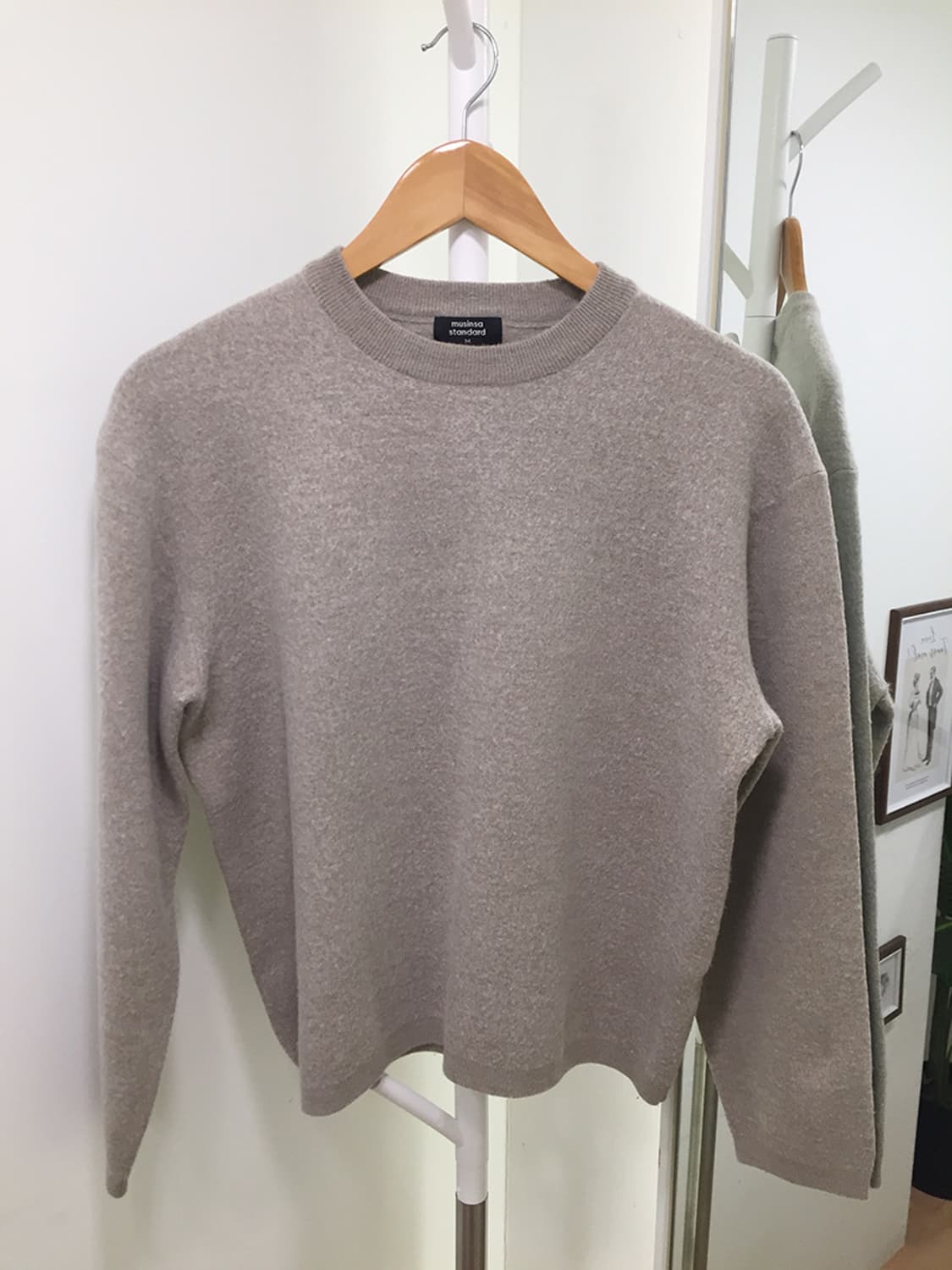 여성 무신사스탠다드 라운드 니트 100 상품이미지3