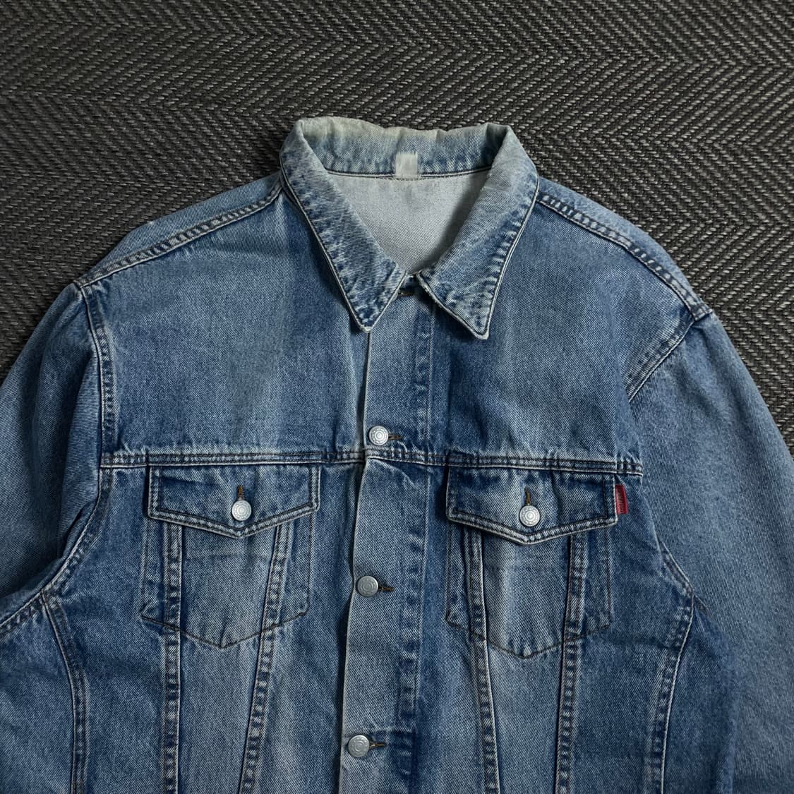 90s 빈티지 올드스쿨 데님 트러커 연청 청자켓 y 4427 상품이미지5