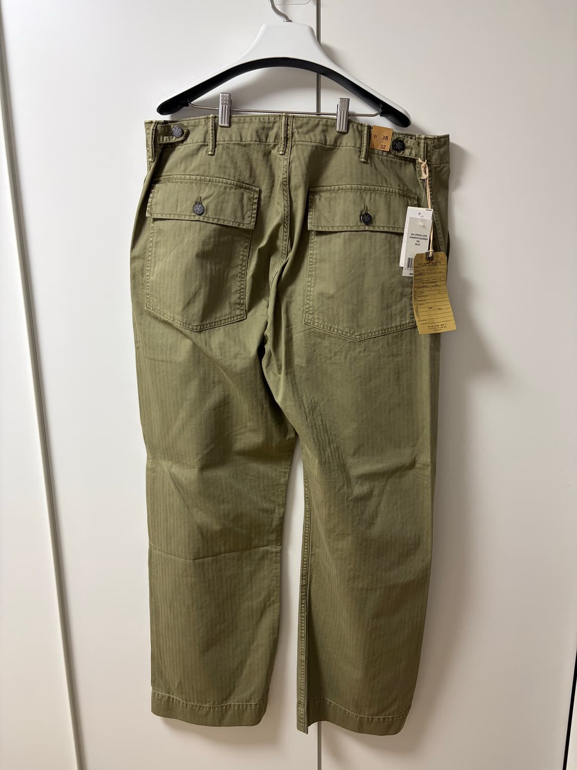 RRL 헤링본 코튼 유틸리티 퍼티그 팬츠 38 상품이미지2