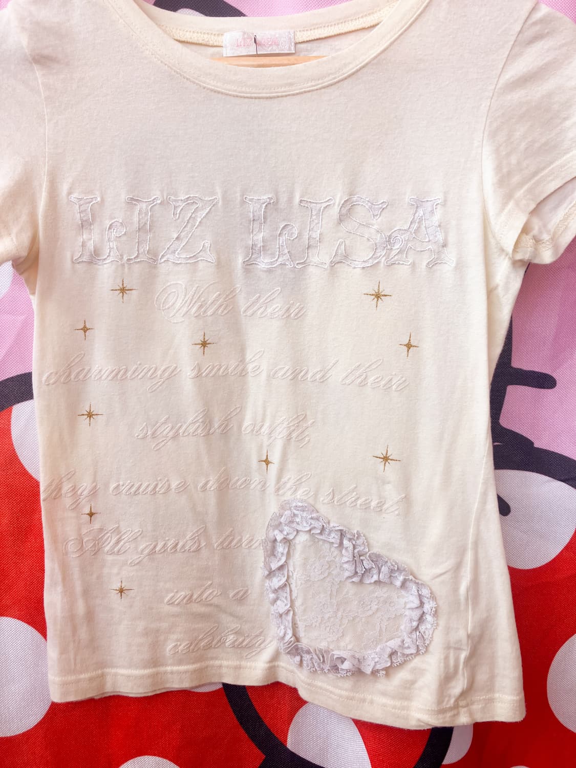 고전 리즈리사 바닐라 티셔츠 상품이미지2