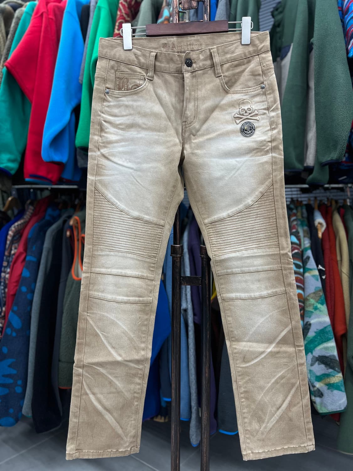 워싱베이지 스컬 포인트진 상품이미지6