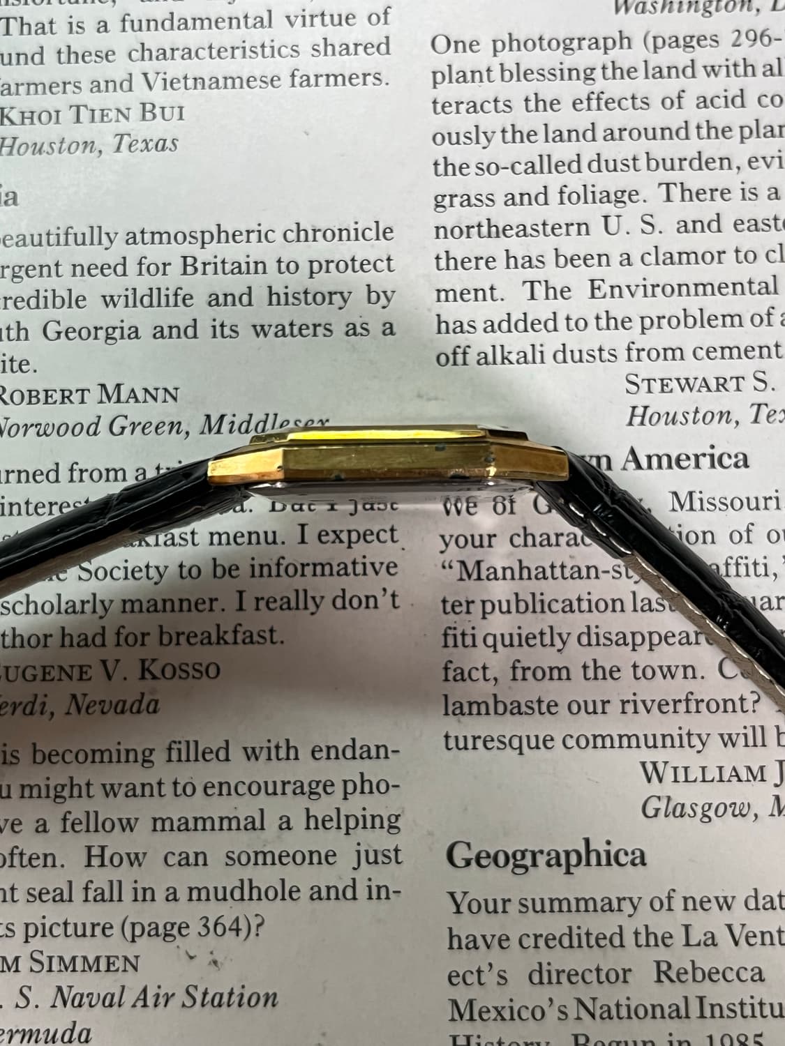 8각 세이코 탱크 골드 쿼츠 상품이미지5