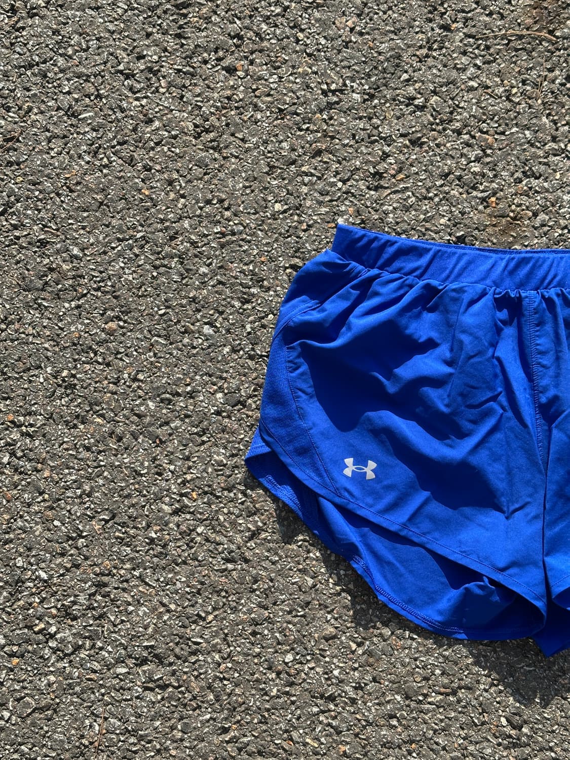 [L] 언더아머 여성 블루 러닝 쇼츠 반바지 상품이미지3