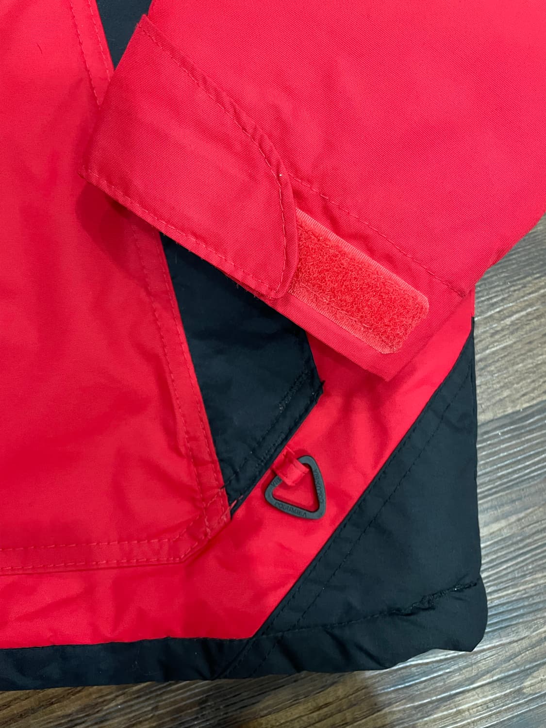 컬럼비아 풀오버 아노락 패딩 자켓 레드 상품이미지6