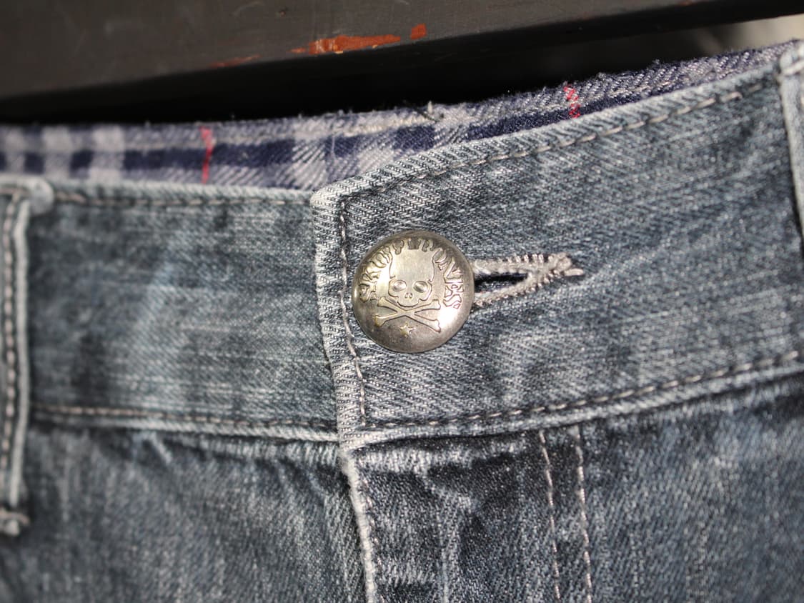 "Wild Life" Oversize Punk Pattern Denim 상품이미지5